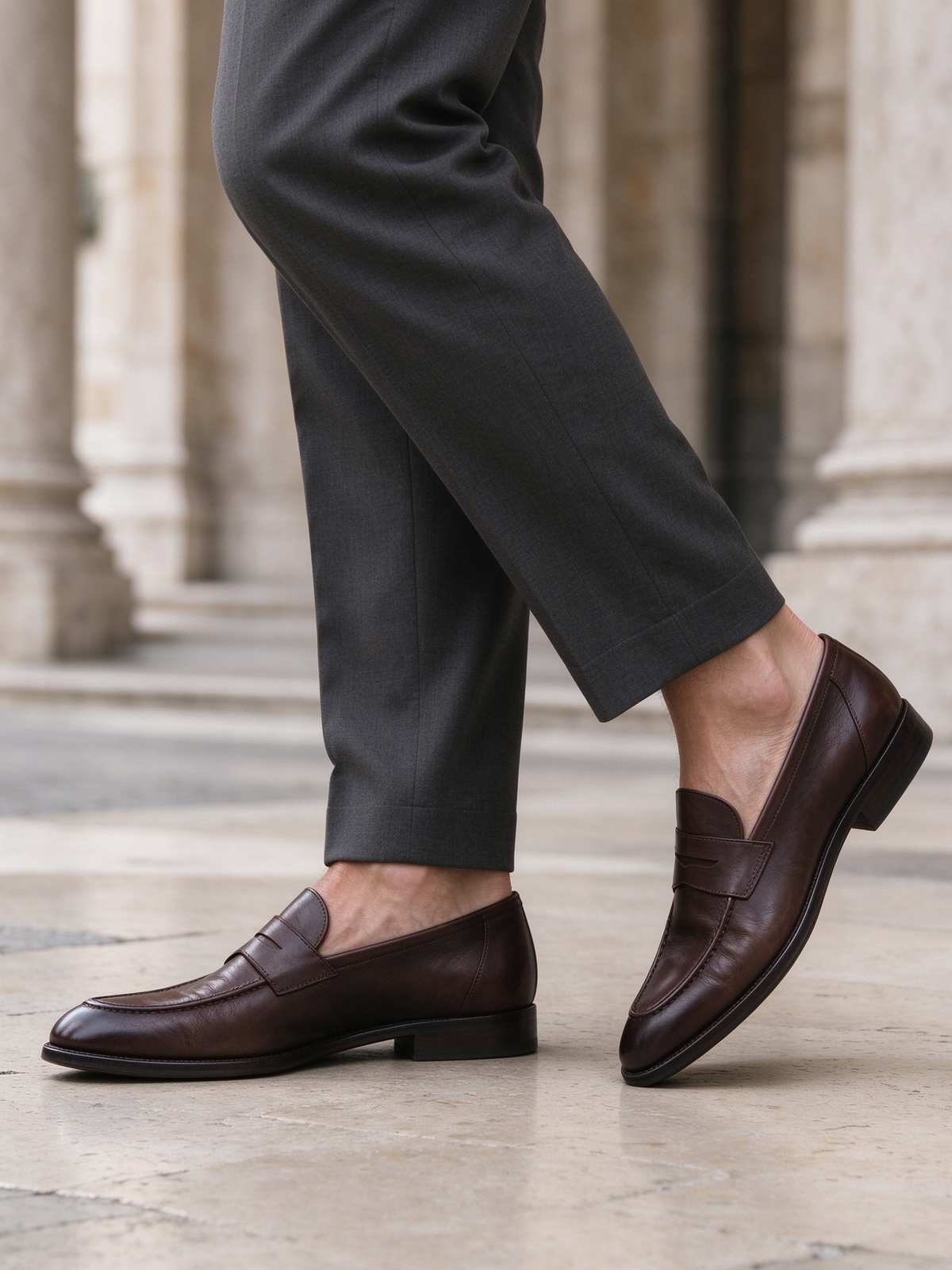 ScMocassini Uomo in Camoscio, Stile Old Money Italiano, Scarpe Slip-On Eleganti